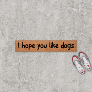 Alternative view of I Hope You Like Dogs Doormat