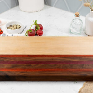 Alternative view of Maple, Walnut, Purple Heart & Padouk - Cutting Board
