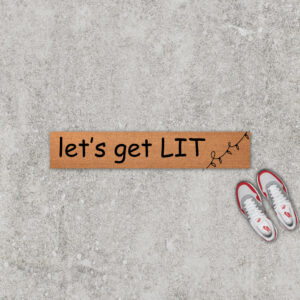 Let's Get Lit Doormat